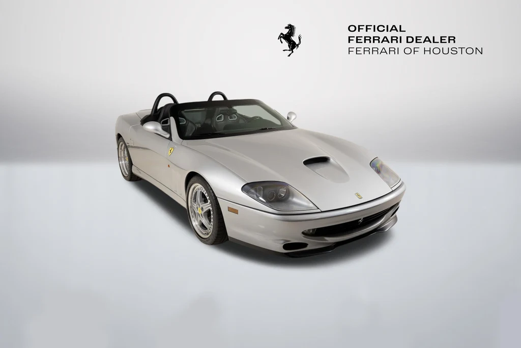 2001 Ferrari 550 Barchetta Pininfarina for sale, exterior, Silver
