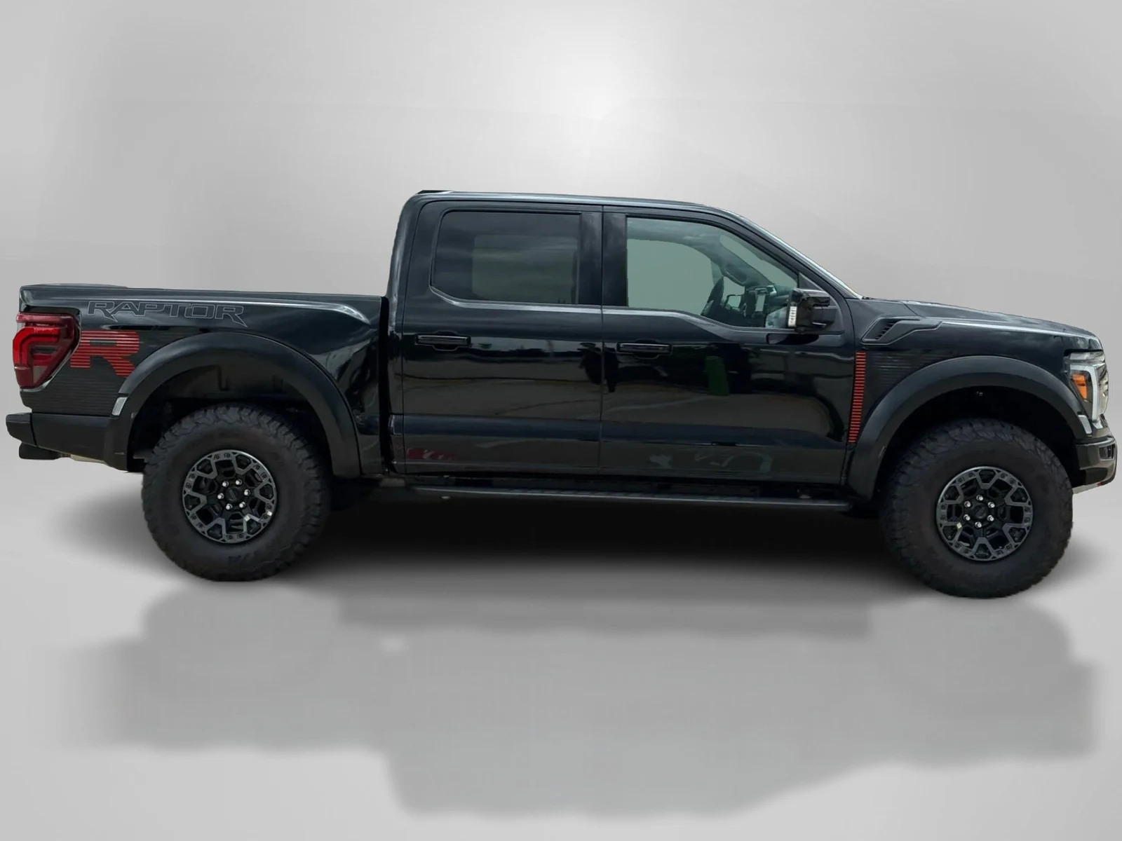 2025 Ford F-150 Raptor R, side profile, Black
