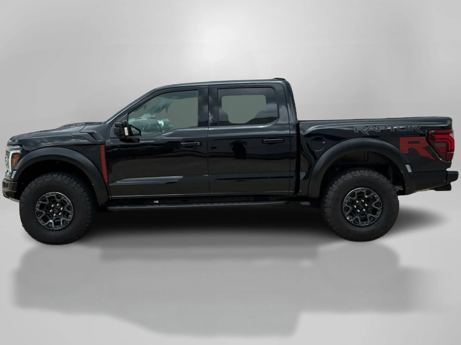 2025 Ford F-150 Raptor R, side profile, Black