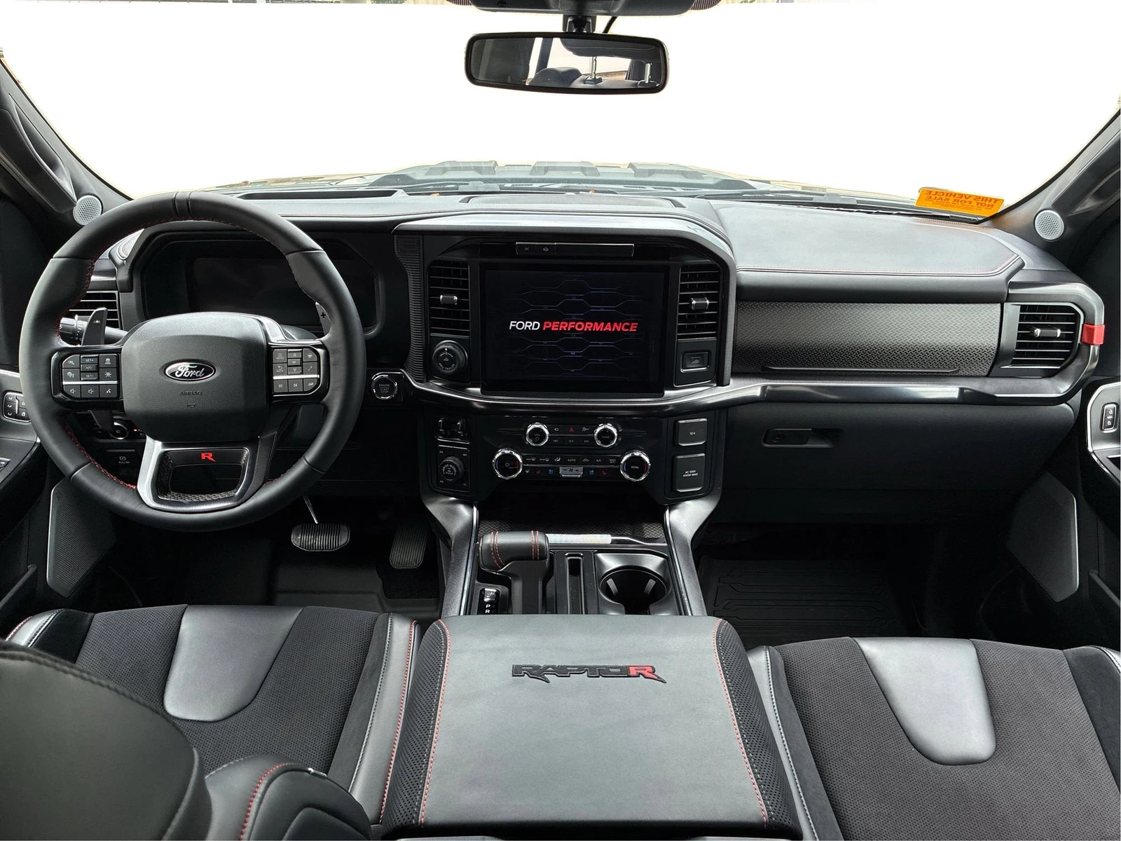 2025 Ford F-150 Raptor R interior, Black