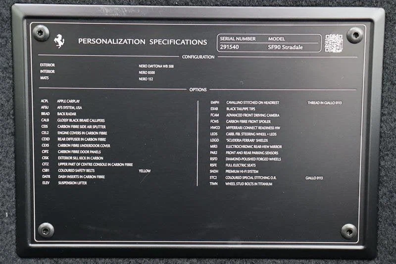2023 Ferrari SF90 Stradale, 20/20