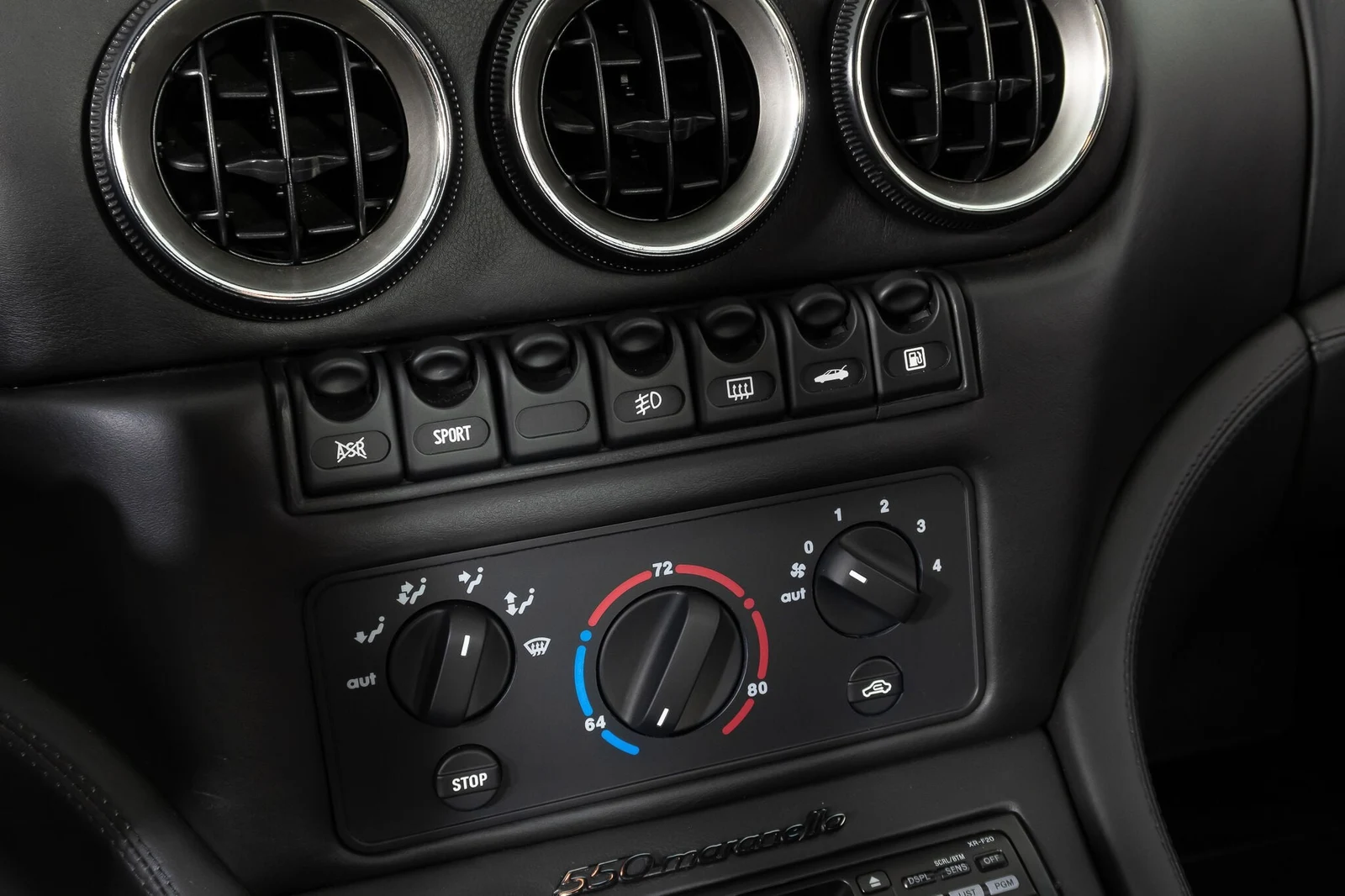 1999 Ferrari 550 Maranello interior, Nero