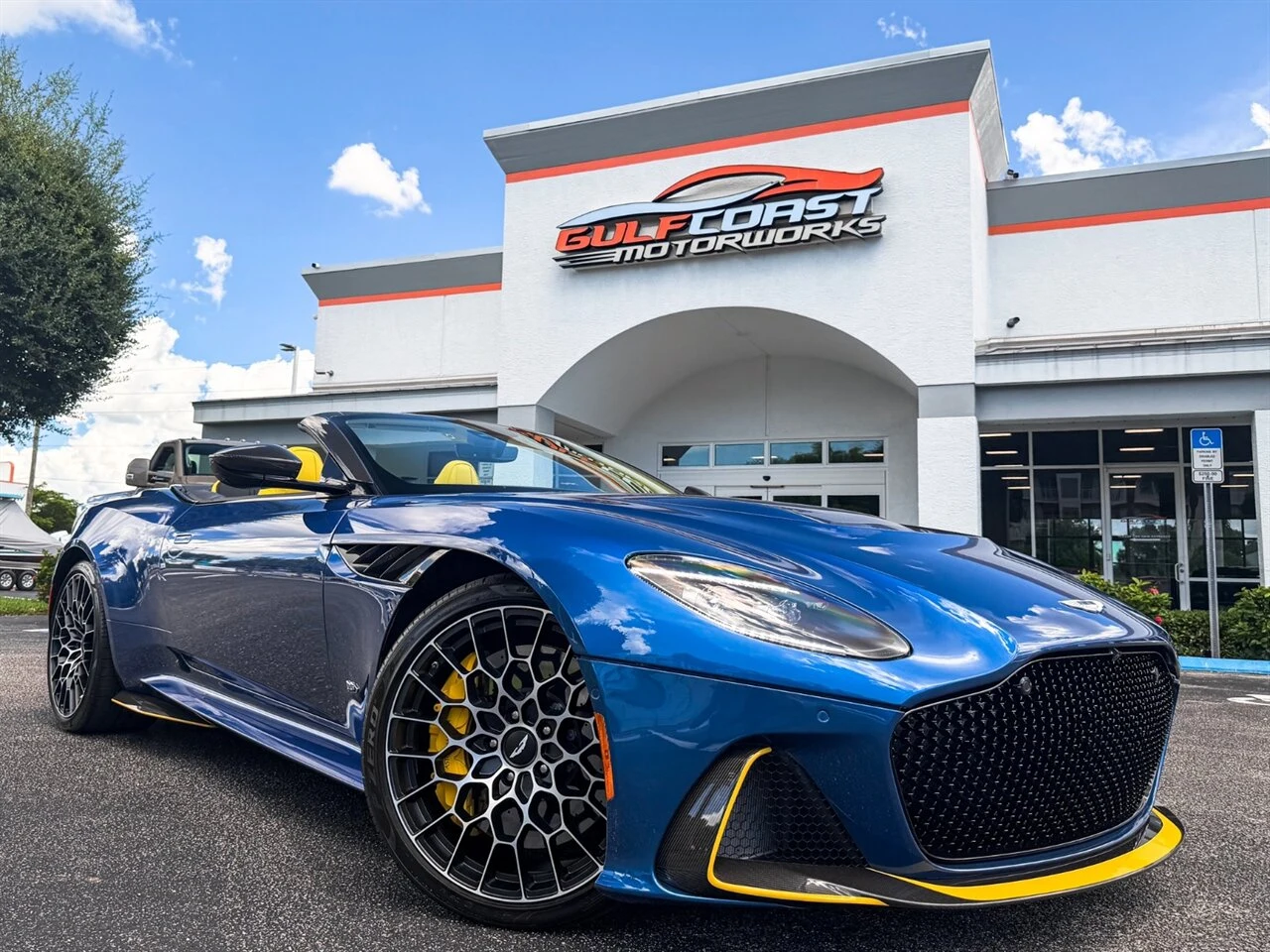 Aston Martin DBS 770 Ultimate Volante · Plasma Blue · Gulf Coast Motorworks