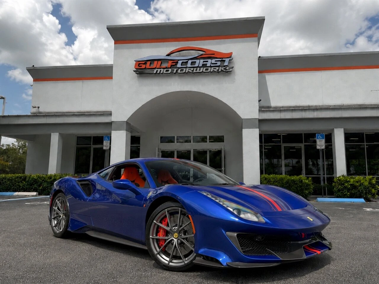 Ferrari 488 Pista · Blu Elettrico · Gulf Coast Motorworks