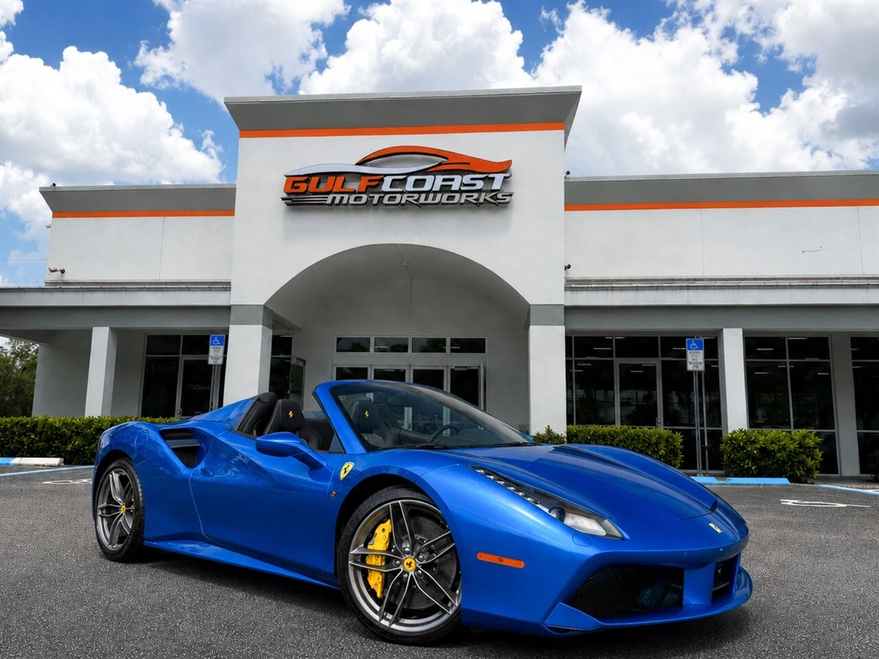 Ferrari 488 Spider · Blu Corsa · Gulf Coast Motorworks