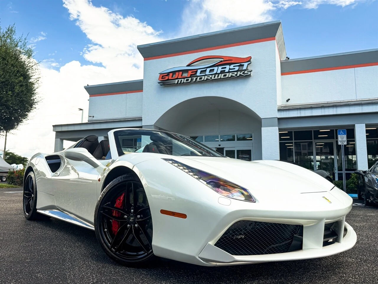 Ferrari 488 Spider · Bianco Italia · Gulf Coast Motorworks