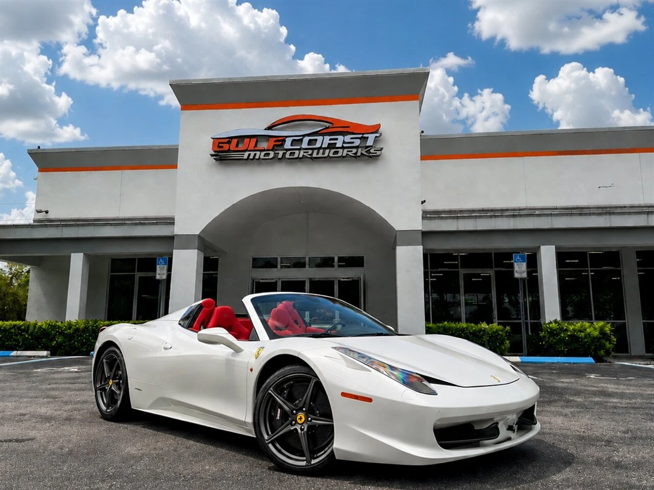 Ferrari 458 Spider · Bianco Italia · Gulf Coast Motorworks