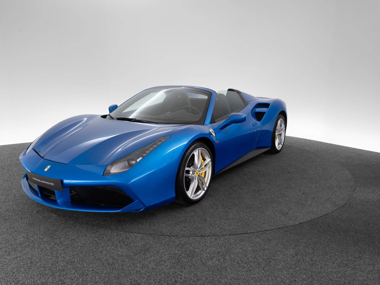 Ferrari 488 Spider, full-car front three-quarter view.