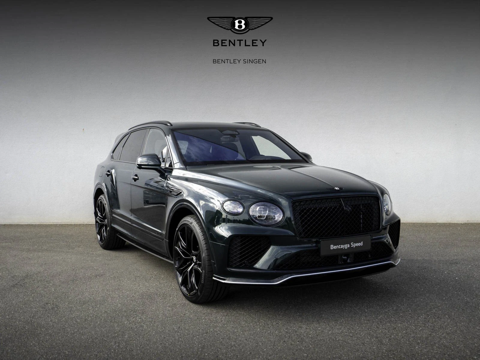 Bentley Bentayga Speed, full-car front three-quarter view.