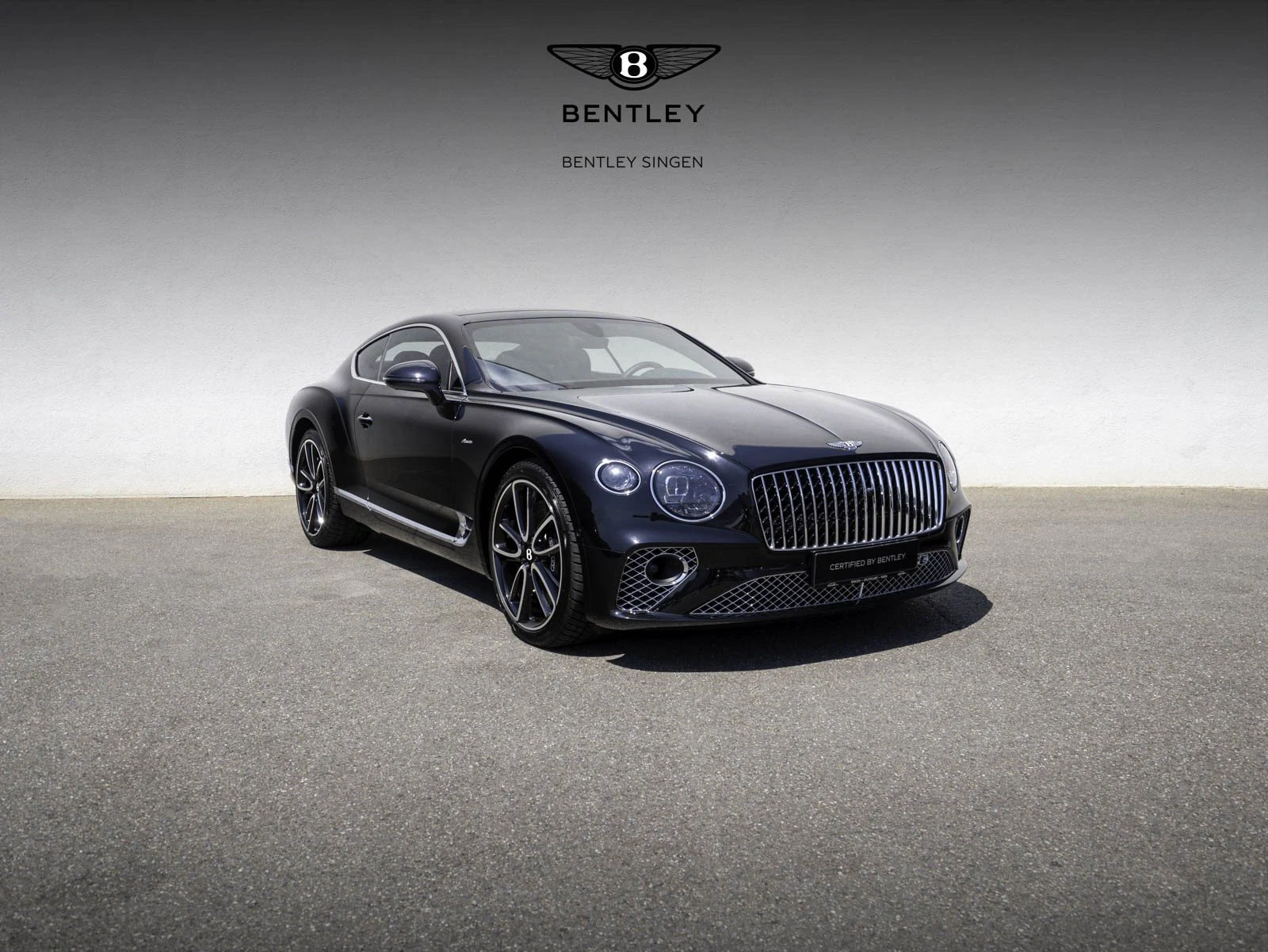 Bentley Continental GT Azure, full-car front three-quarter view.