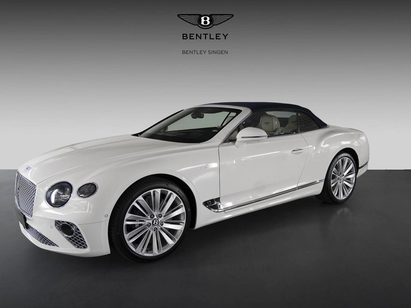 Bentley Continental GTC Speed, full-car front three-quarter view.