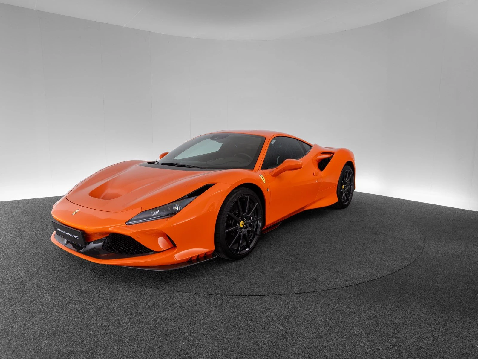 Ferrari F8 Tributo, full-car front three-quarter view.