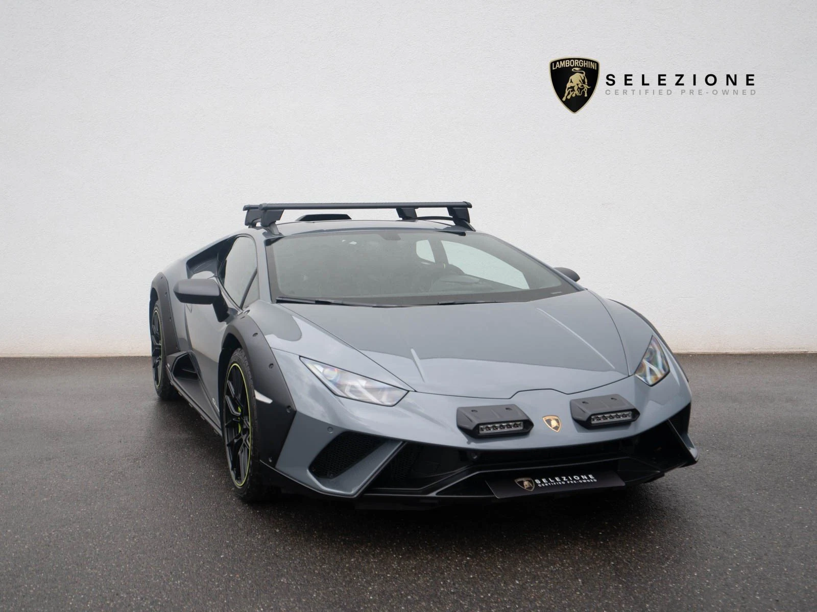 Lamborghini Huracán Sterrato, full-car front three-quarter view.