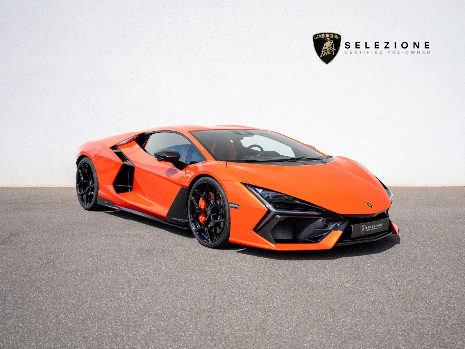Lamborghini Revuelto, full-car front three-quarter view.