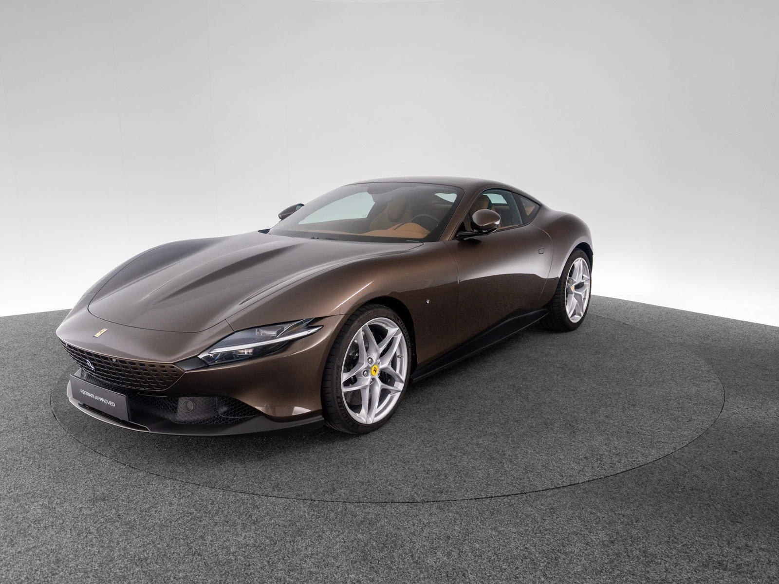 Ferrari Roma, full-car front three-quarter view.