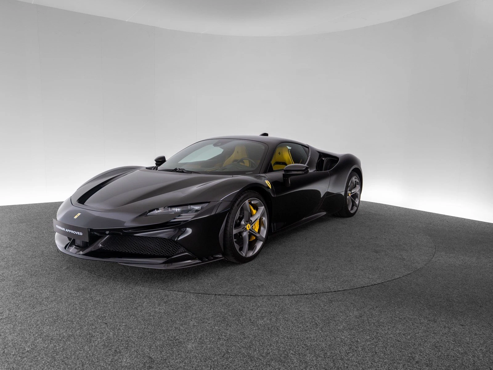Ferrari SF90 Stradale, full-car front three-quarter view.