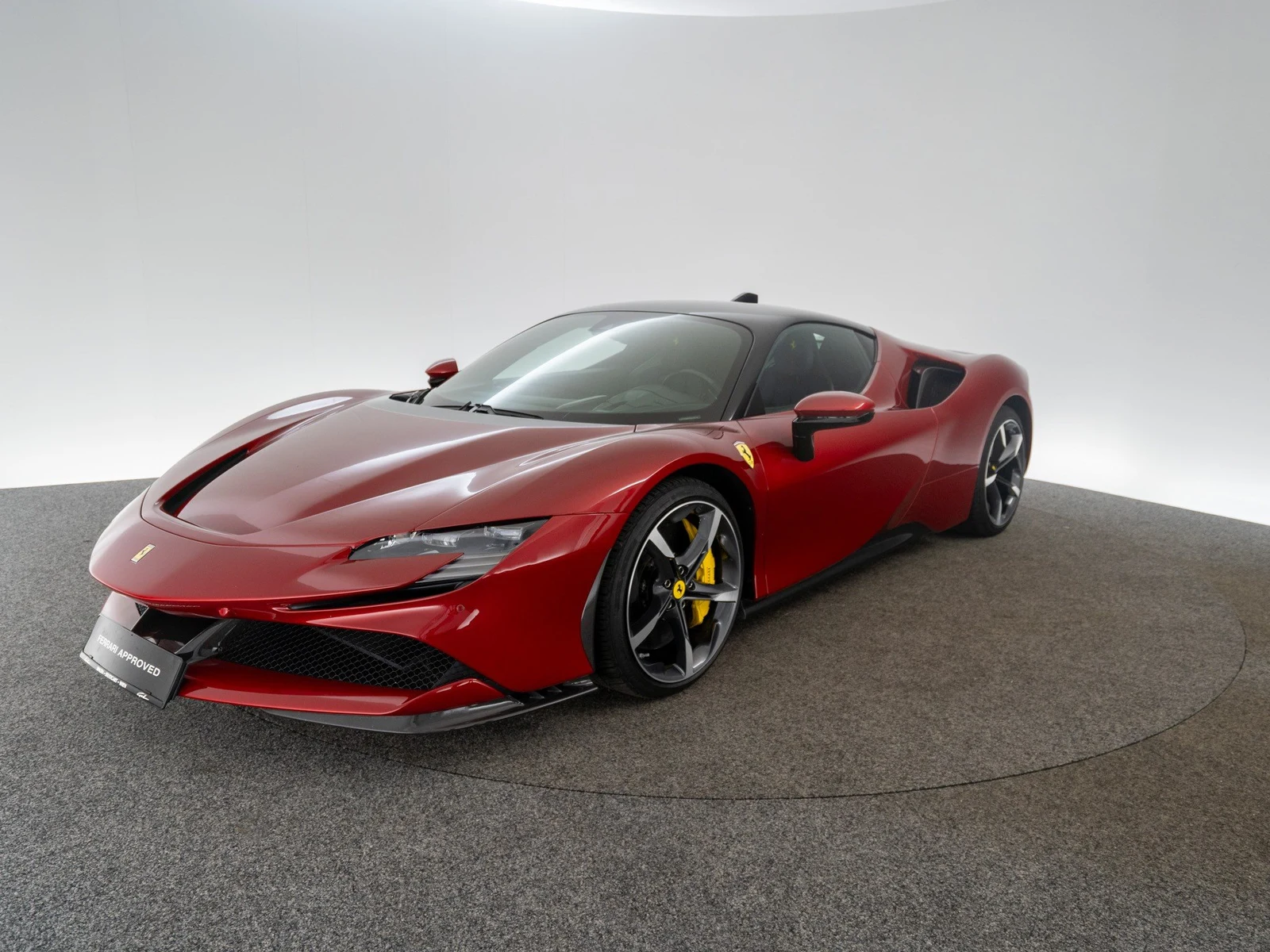 Ferrari SF90 Stradale, full-car front three-quarter view.