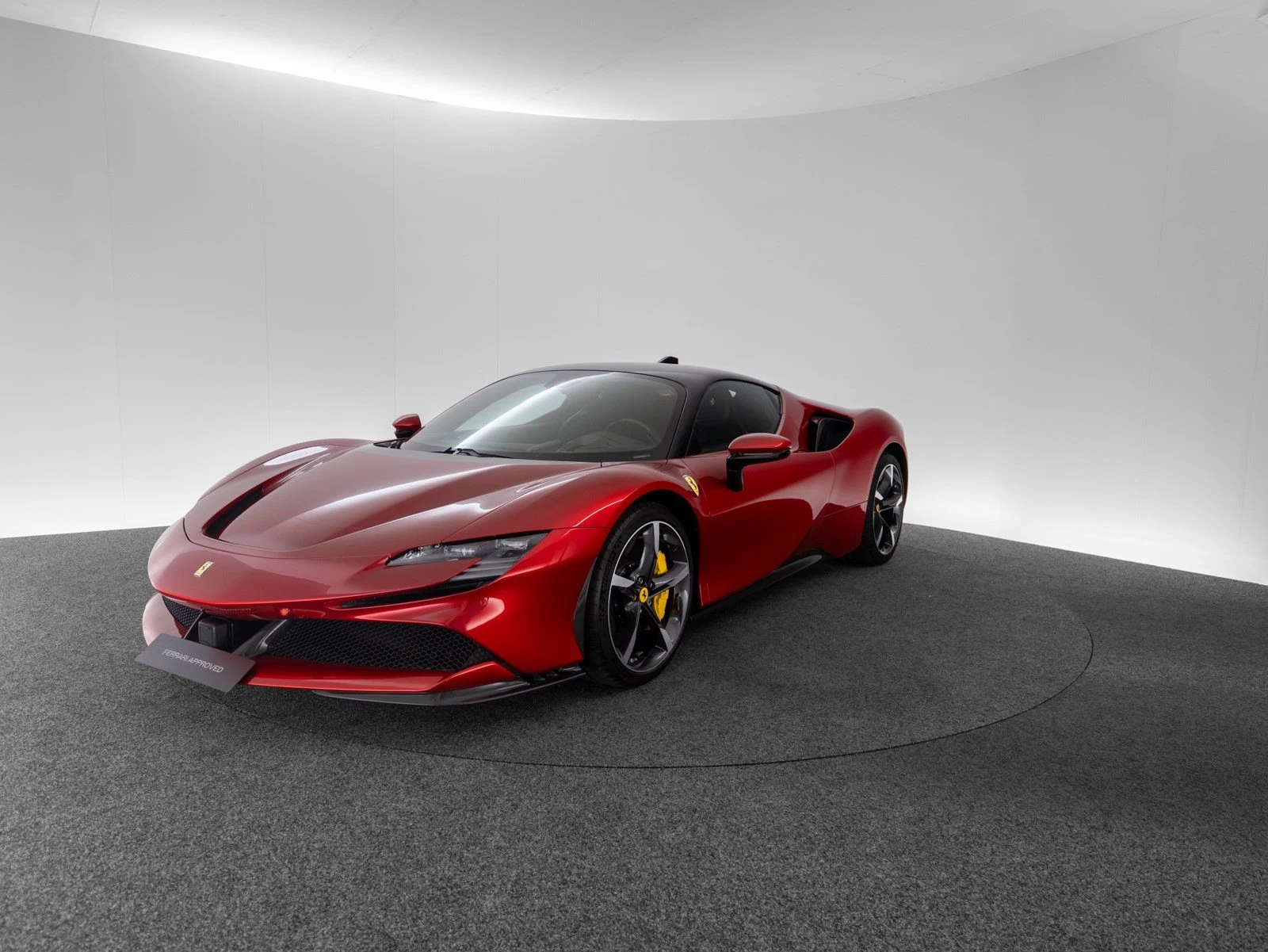 Ferrari SF90 Stradale, full-car front three-quarter view.