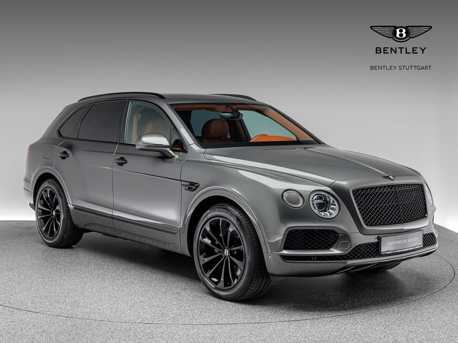 Bentley Bentayga, full-car front three-quarter view.