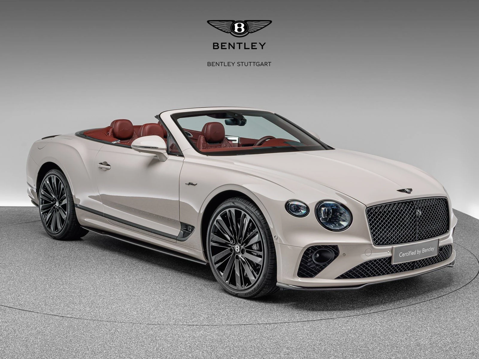 Bentley Continental GTC Speed, full-car front three-quarter view.