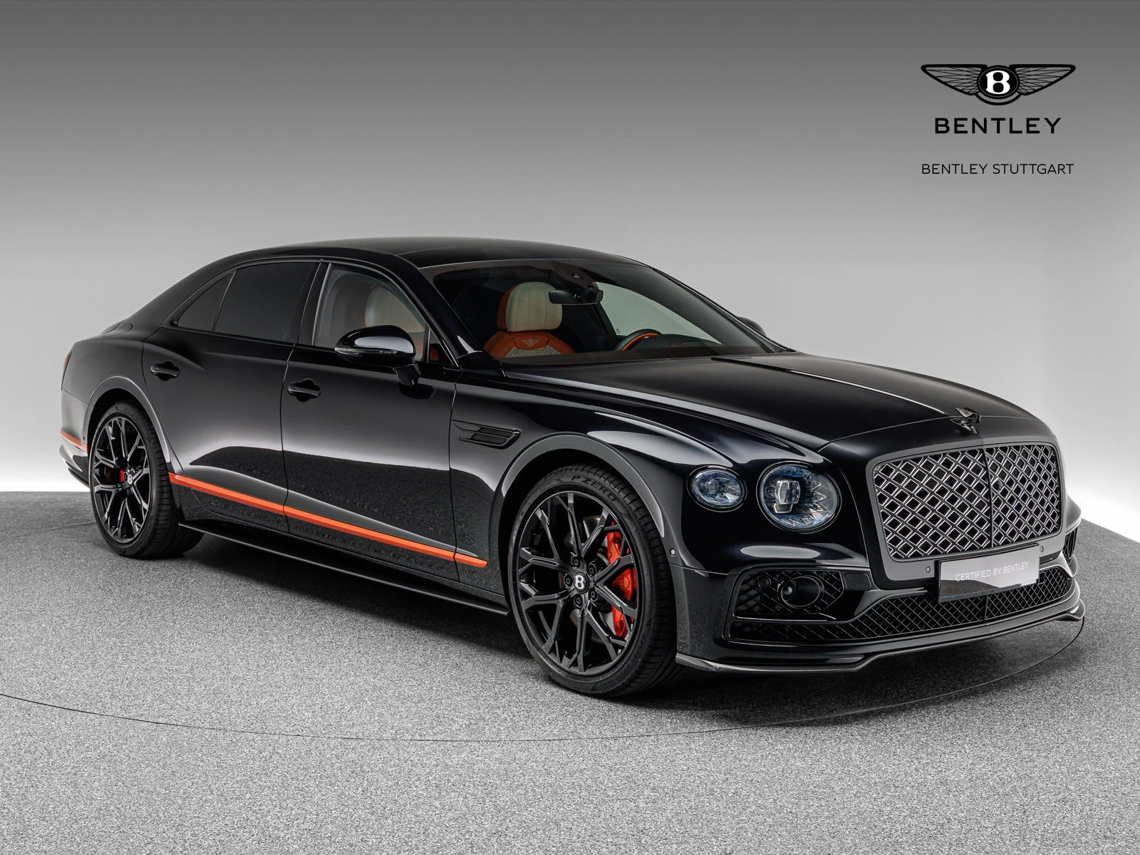 Bentley Flying Spur, full-car front three-quarter view.