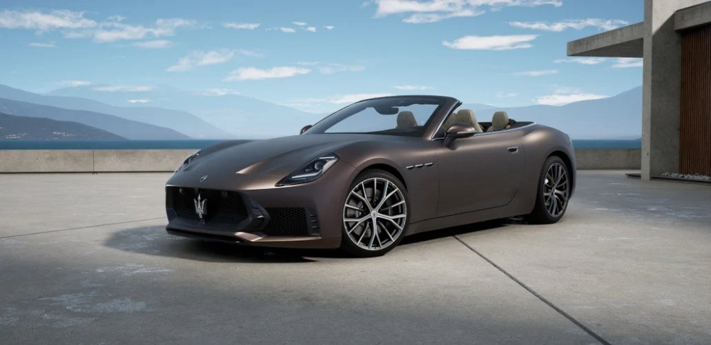 Maserati GranCabrio, full-car front three-quarter view.