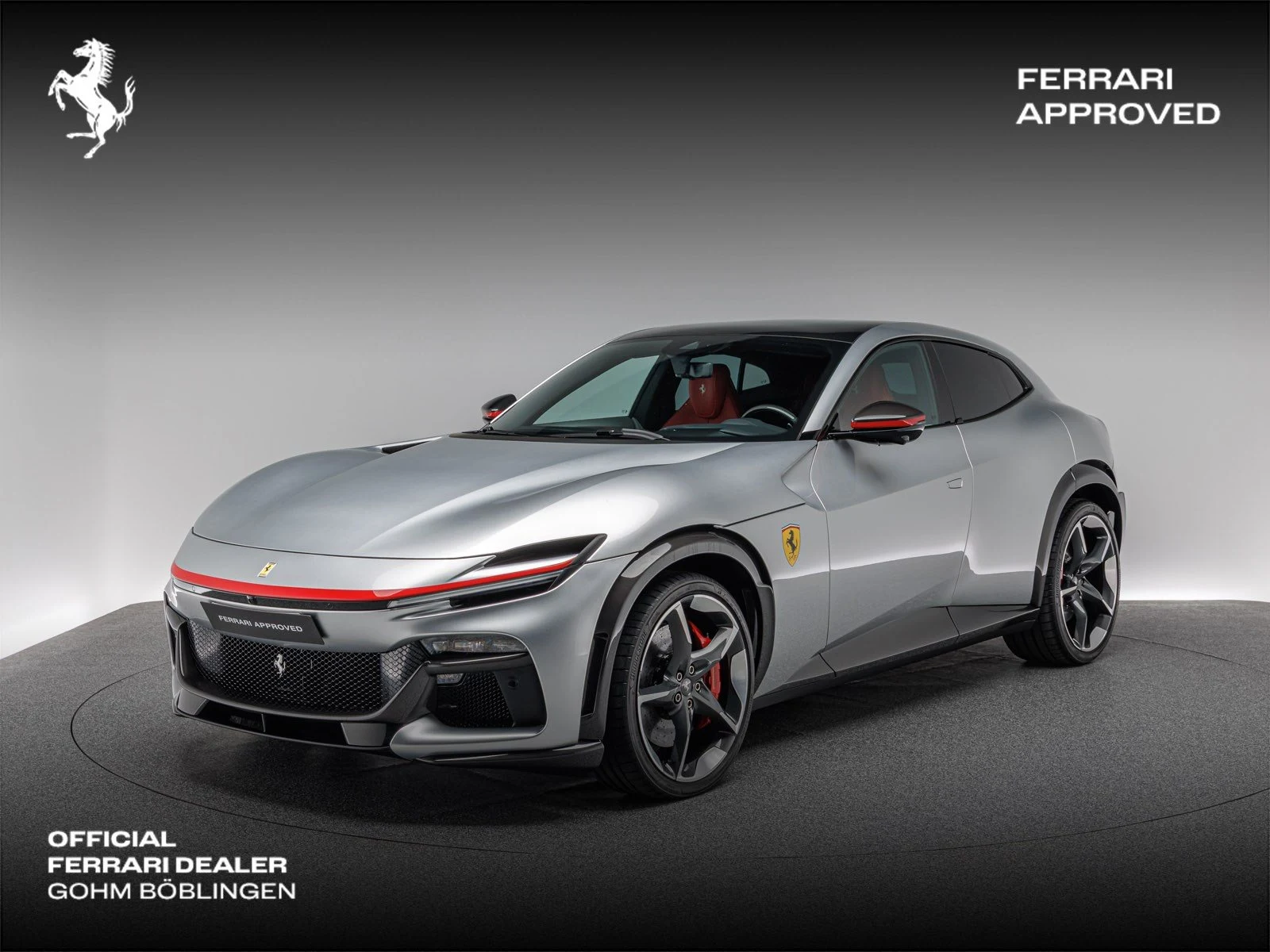 Ferrari Purosangue, full-car front three-quarter view.