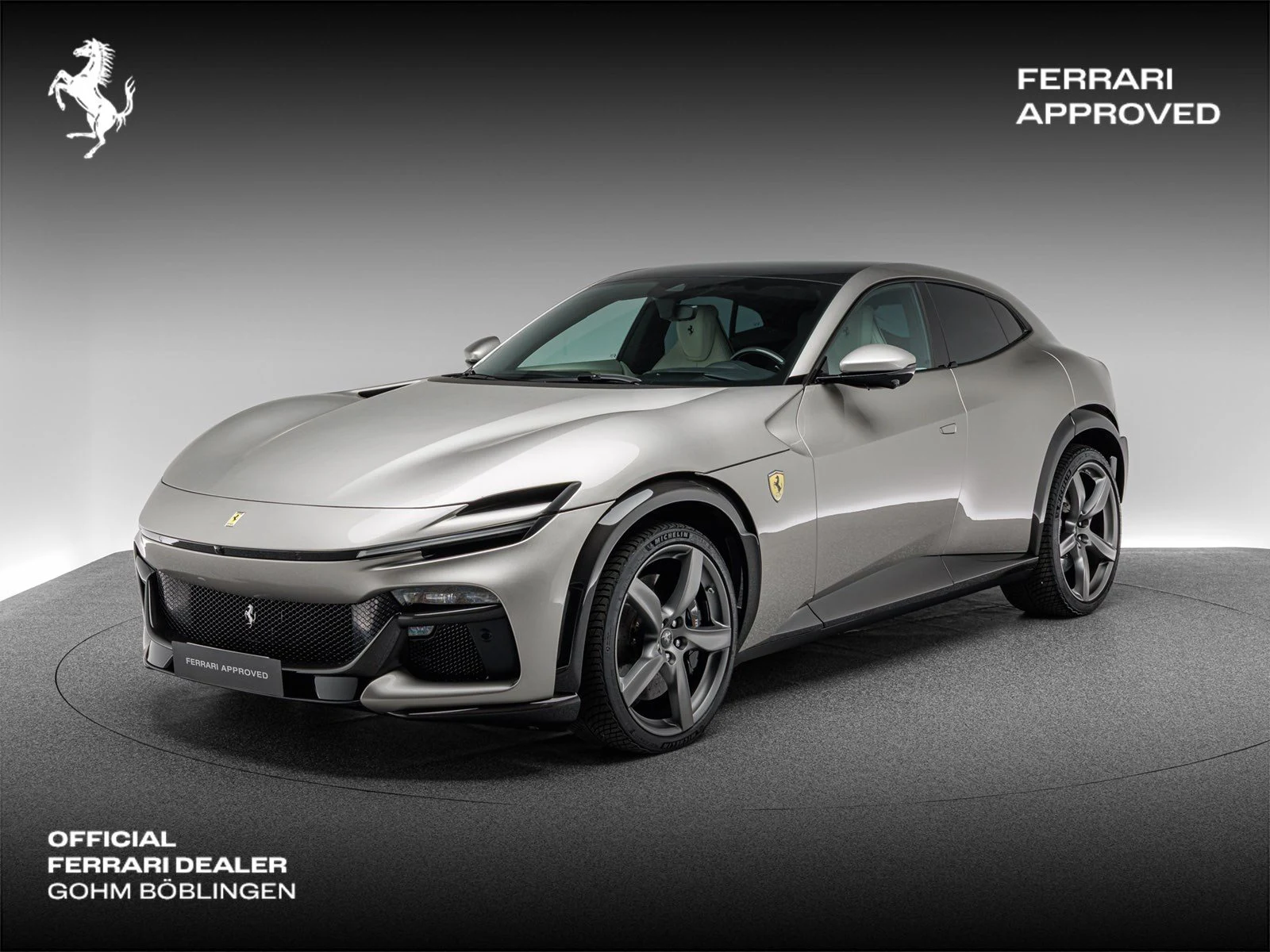 Ferrari Purosangue, full-car front three-quarter view.