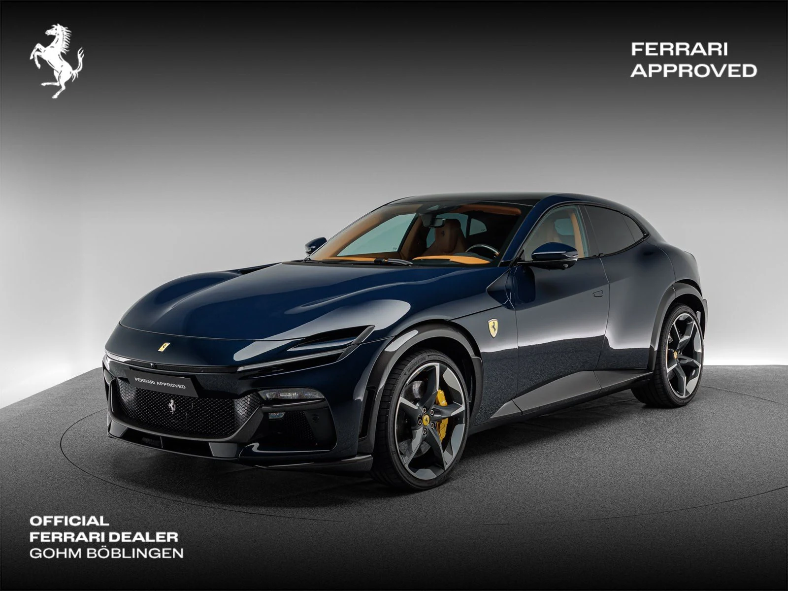 Ferrari Purosangue, full-car front three-quarter view.