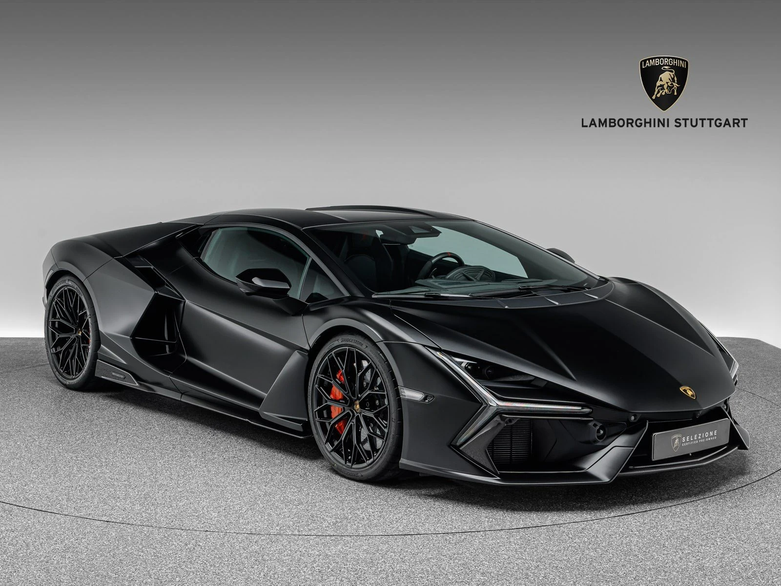 Lamborghini Revuelto, full-car front three-quarter view.