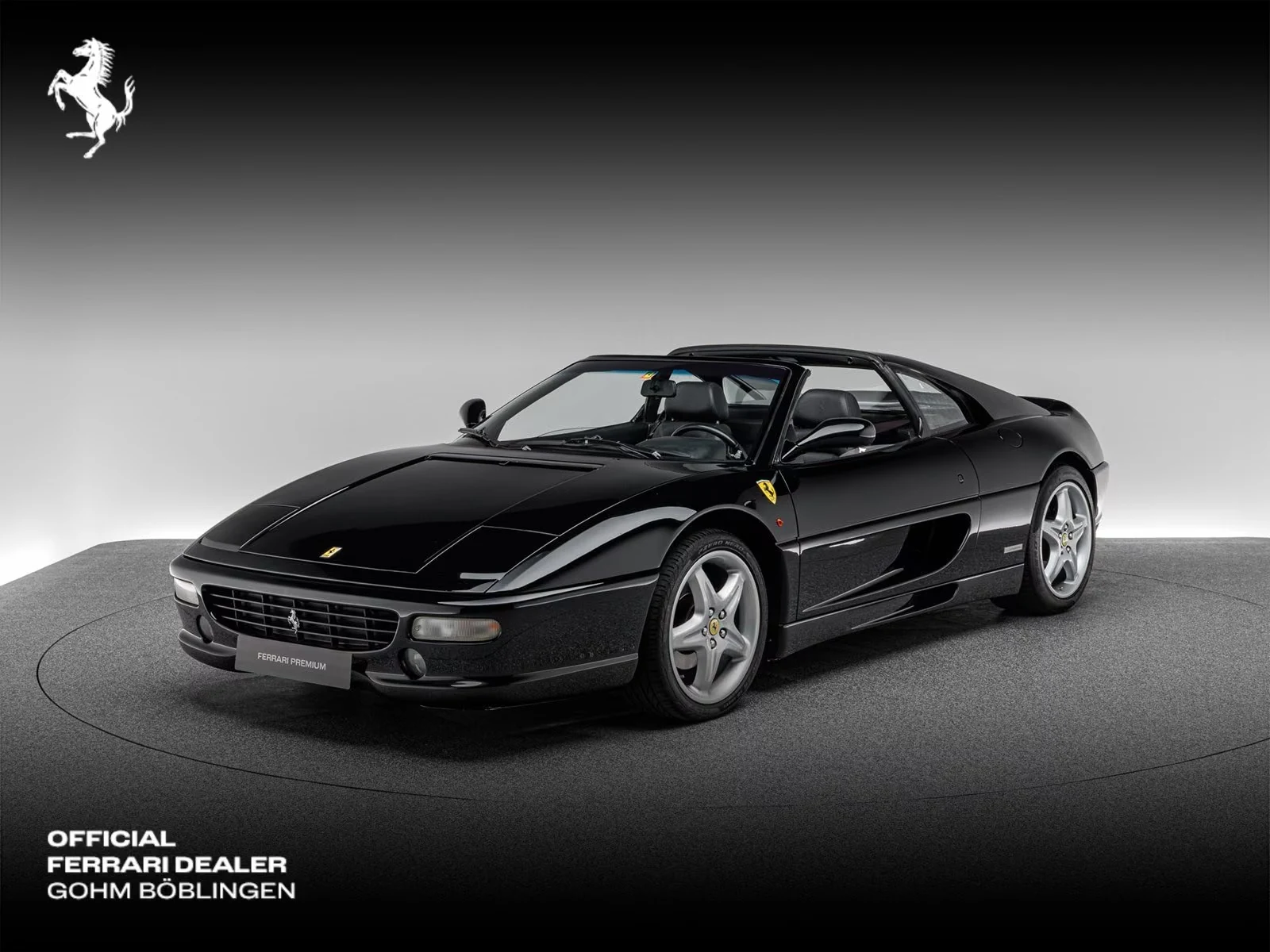 Ferrari F355 F1 GTS, full-car front three-quarter view.