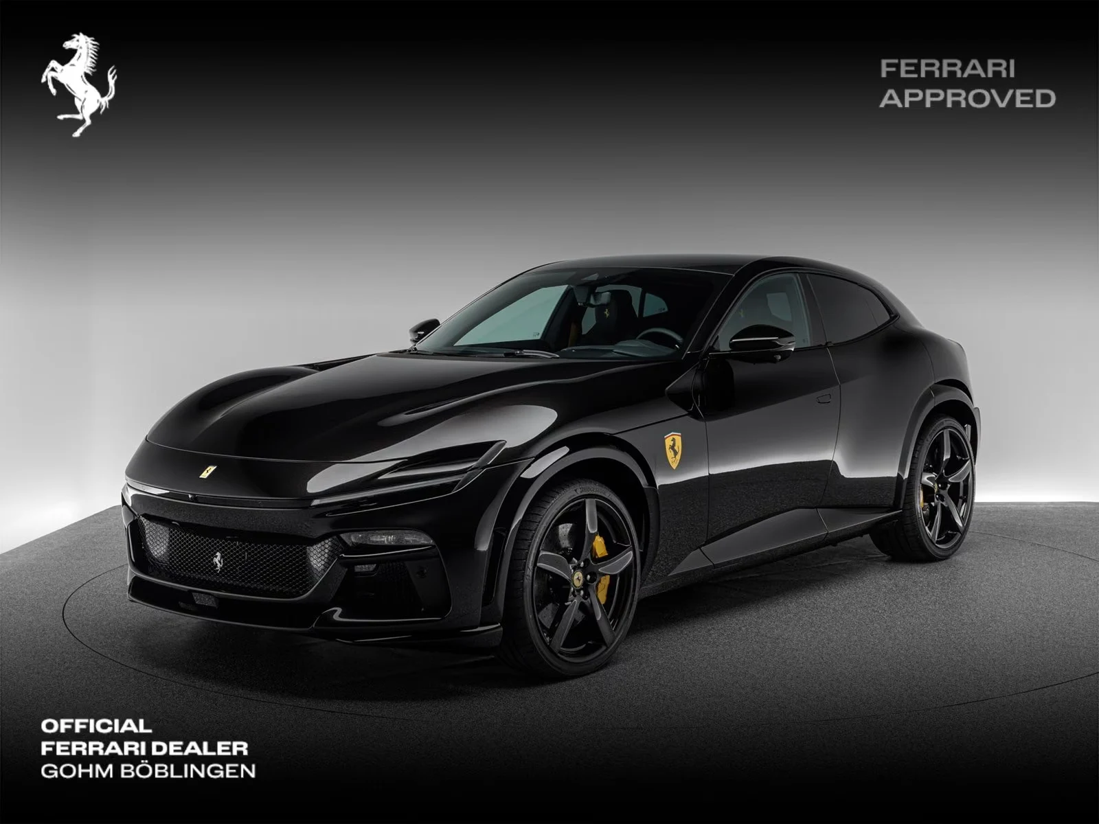 Ferrari Purosangue, full-car front three-quarter view.
