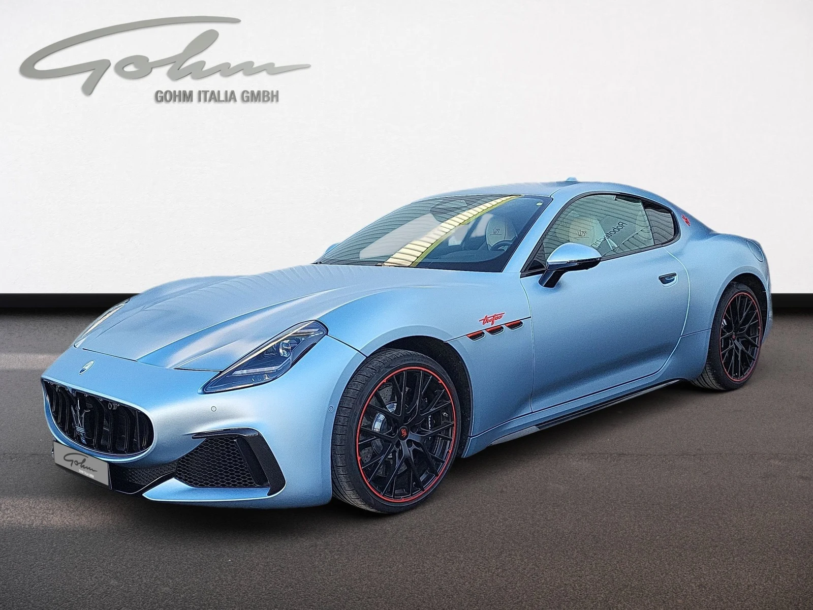 Maserati GranTurismo Trofeo, full-car front three-quarter view.