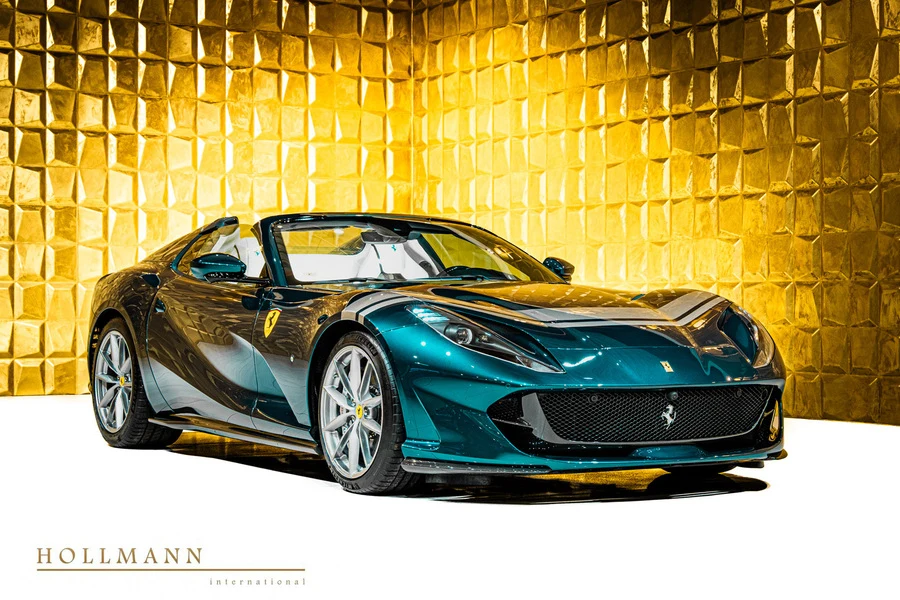 gloss Petronian Wolf Ferrari 812 GTS, front three-quarter view.