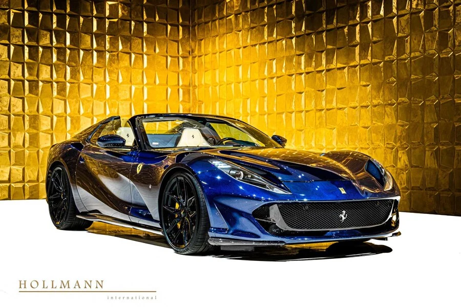 Ferrari 812 GTS customized, front three-quarter view.