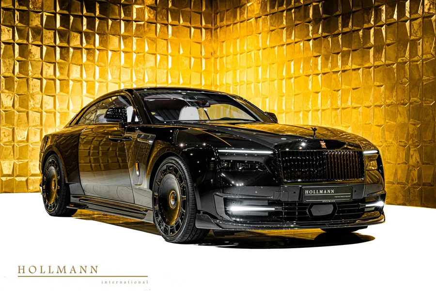 Rolls-Royce Spectre MANSORY, front three-quarter view.