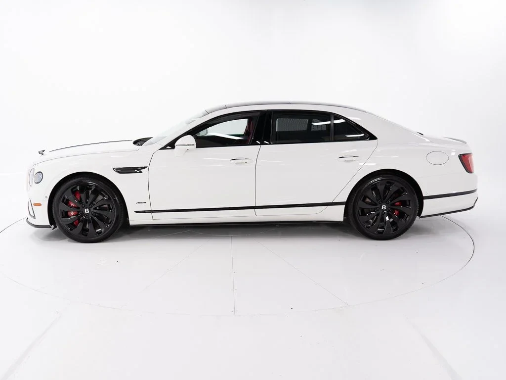 2026 Bentley Flying Spur Azure, side profile, Glacier White