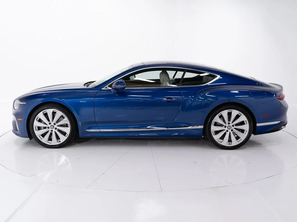 2026 Bentley Continental GT Azure, side profile, Moroccan Blue