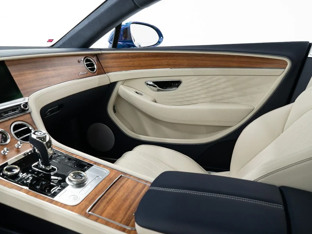 2026 Bentley Continental GT Azure interior, Linen / Imperial Blue
