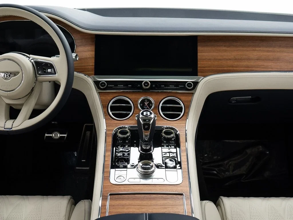 2026 Bentley Continental GT Azure interior, dashboard, Linen / Imperial Blue