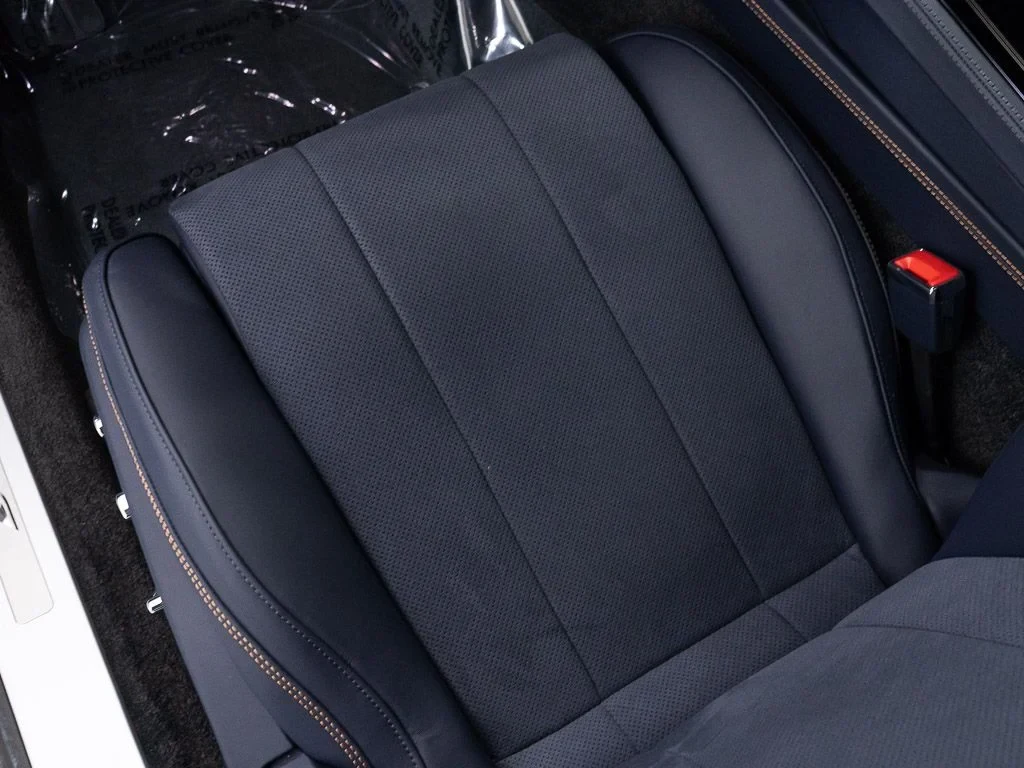 2026 Bentley Continental GT S interior, seats, Imperial Blue / Mandarin - by Mulliner