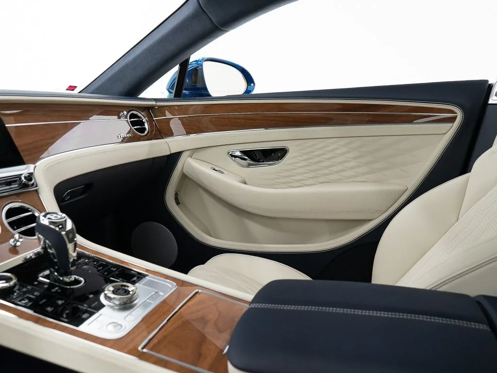 2026 Bentley Continental GT Azure interior, Linen / Imperial Blue
