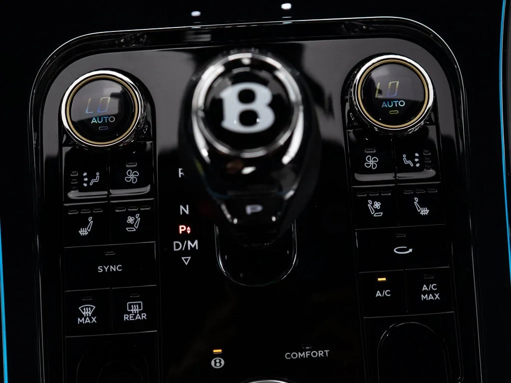 2026 Bentley Continental GT S interior, center console, Gravity Grey / Beluga