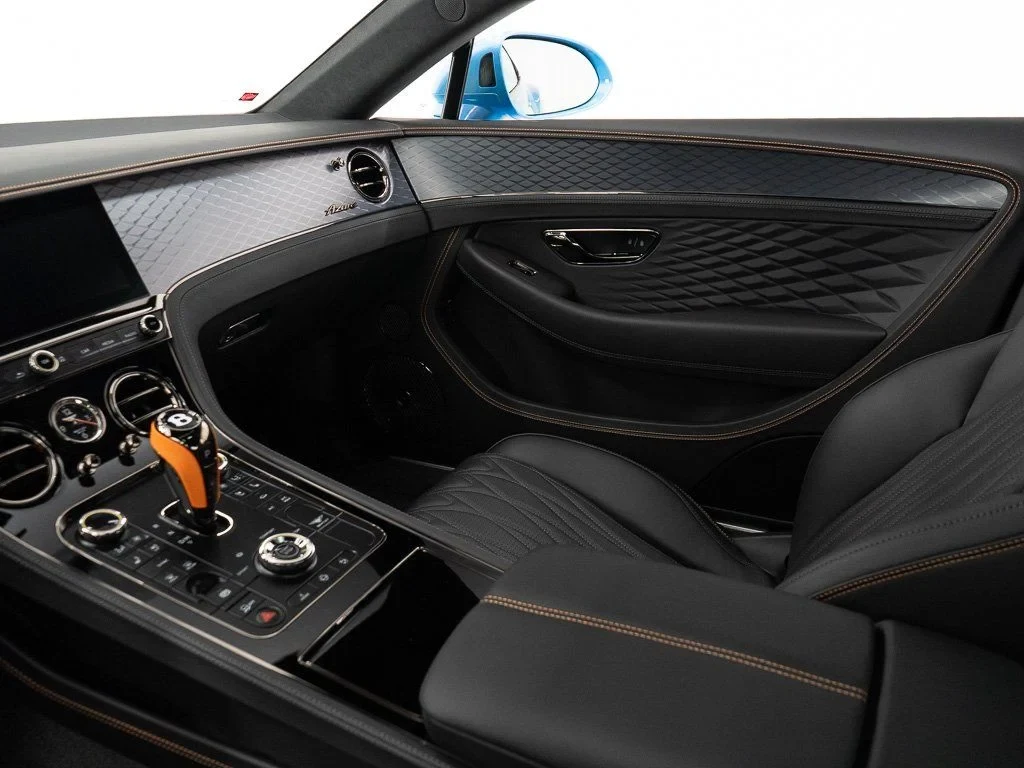 2026 Bentley Continental GT Azure interior, Beluga / Mandarin - by Mulliner