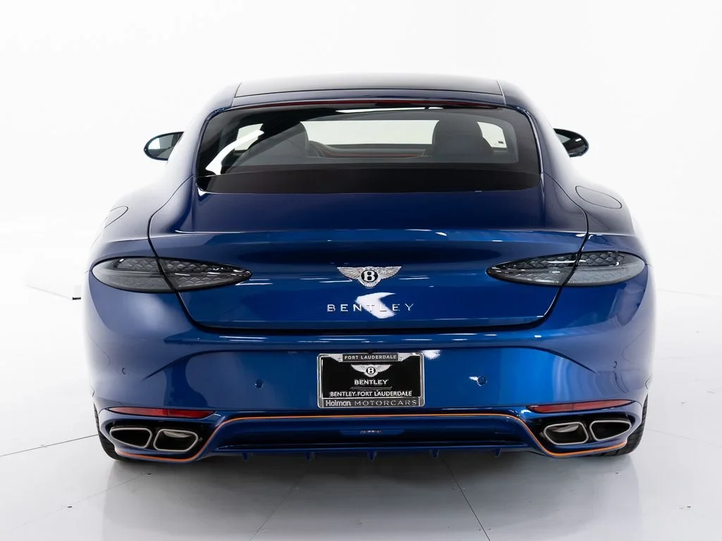 2026 Bentley Continental GT Speed for sale, exterior, Moroccan Blue w/Pinstripe in Mandarin