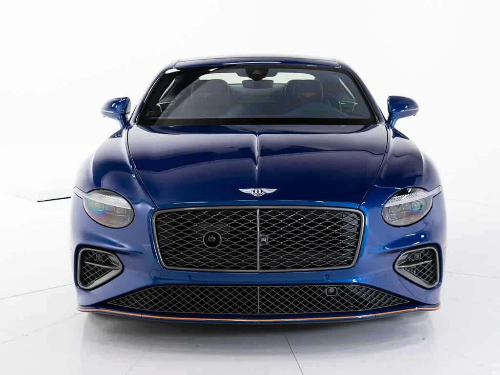 2026 Bentley Continental GT Speed for sale, exterior, Moroccan Blue w/Pinstripe in Mandarin