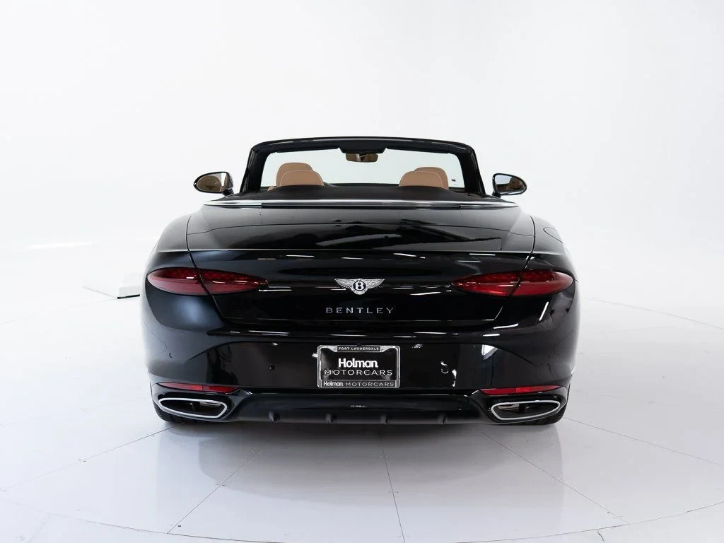 2026 Bentley Continental GTC Azure, rear three-quarter view, Beluga