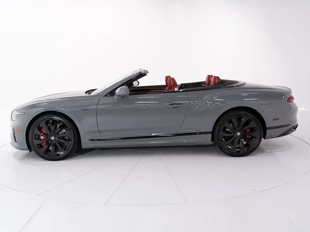 2026 Bentley Continental GTC Azure, side profile, Cambrian Grey