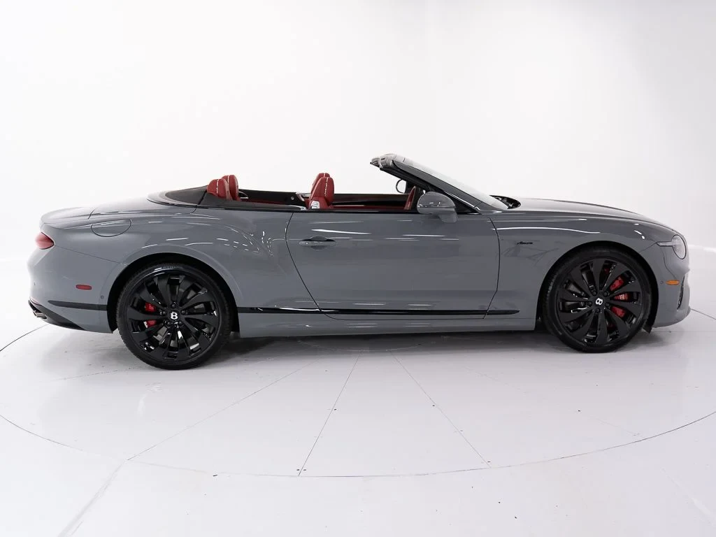 2026 Bentley Continental GTC Azure, side profile, Cambrian Grey