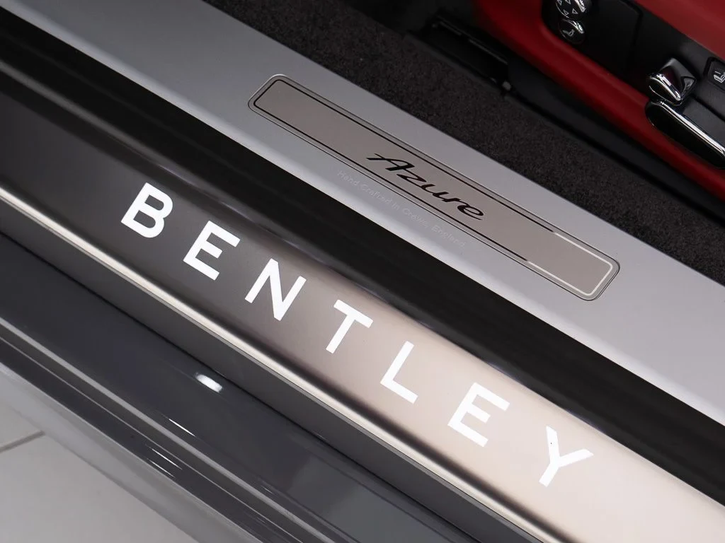 2026 Bentley Continental GTC Azure interior, door sill, Hotspur / Beluga
